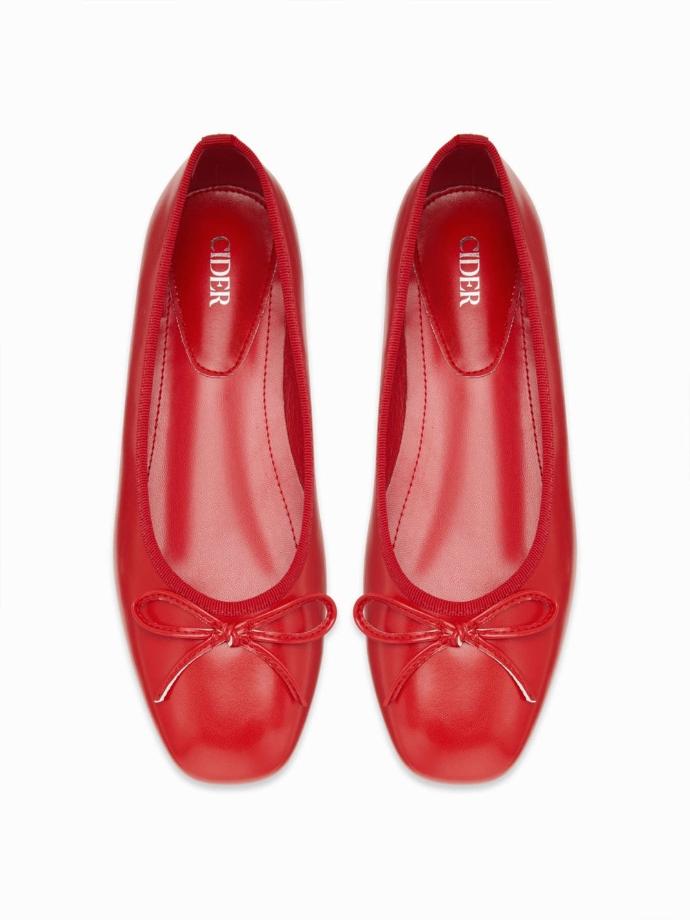 NWT Cider Red Ballet Flats Size 37 Balletcore